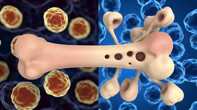 Bone Infection Bacteria Attack.
