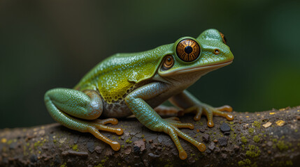 Fototapeta premium Cruziohyla calcarifer, the splendid leaf frog or splendid treefrog, in the south Costa Rica