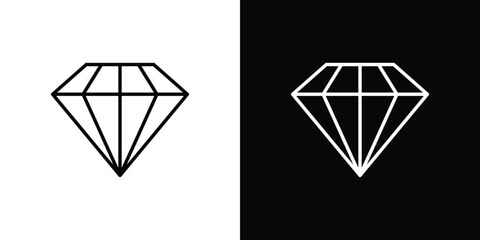 Diamond icon set. Logo eps 10