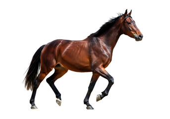 Obraz premium Horse on white background