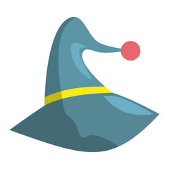 witch hat, halloween celebration, happy halloween, halloween day, , vector, hand drawn, isolated, 3d rendering, 3d, element, illustration, silhouette