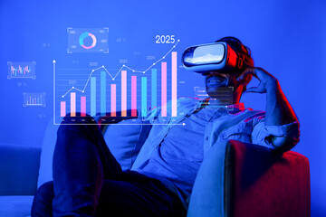 Discover innovative business growth strategies through virtual reality technology, showcasing data visualizations to enhance financial management and drive investment success. XDMCP