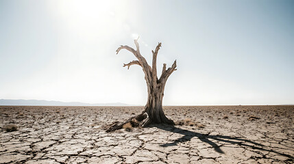 dead tree on the beach