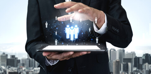 Global human network and workforce distribution highlight human, network, and global presence...