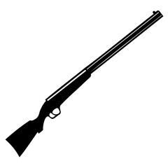 Silhouette of a hunting shotgun