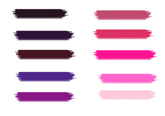 set of color banner