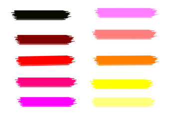 set of color banner