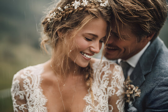 Beautiful wedding couple