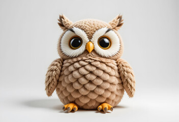 Obraz premium A professional and clean image of an owl mascot, ready for use in a campaign or on a website.