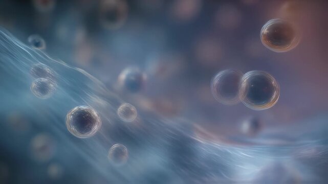 Detailed medium shot of microcapsules rupturing within a fuel bladder patch under stress clear focus on capsule release with softly blurred adjacent bladder surface illustrating