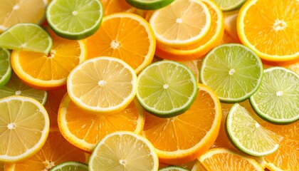 Obraz premium Citrus slices, vibrant colors