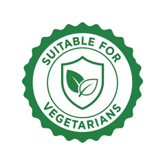 Vegetarian seal of approval stamp vegan friendly certified badge eco food label