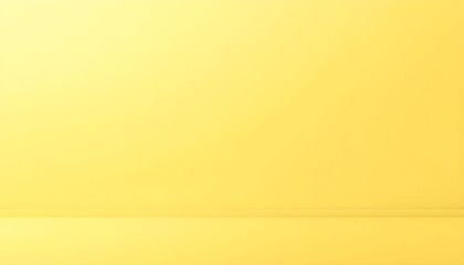 A pale yellow studio background with subtle lighting and a clear horizon line, perfect for product displays or graphic design elements