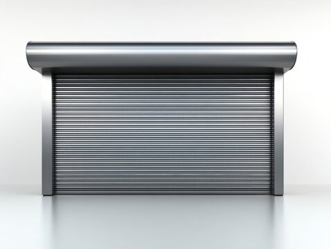 Modern Metal Rolling Shutter Door - Industrial Design