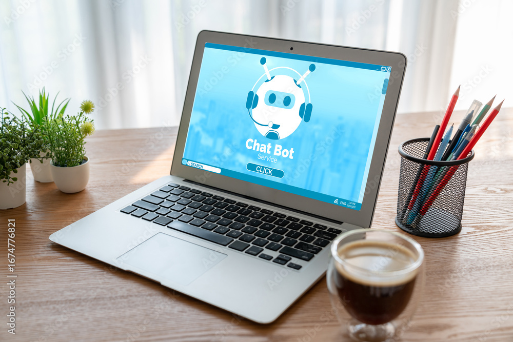Poster chatbot software application for modish online business that automatically reply to customer questio
