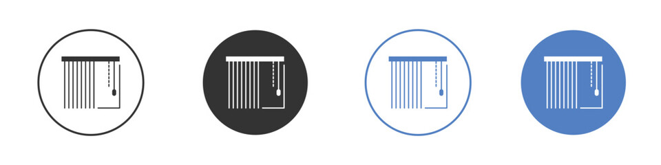 Blinds open icon vector Logo Design Template