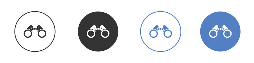 Binoculars icon vector Logo Design Template