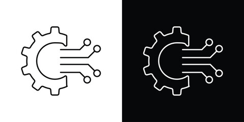 Transform icon symbols. Simple pictograms for web sites and mobile app