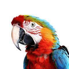Obraz premium Close-up of a vibrant parrot's head