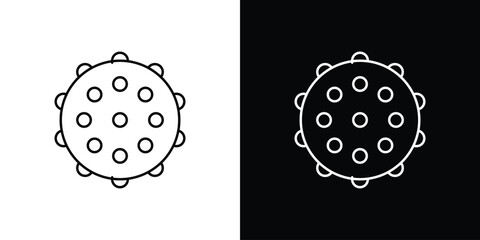 Massage ball icon symbols. Simple pictograms for web sites and mobile app