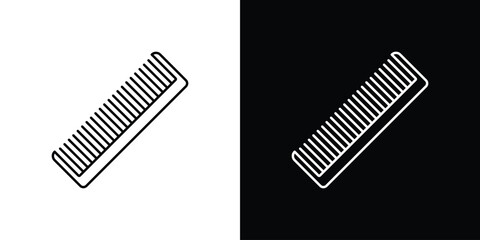 Hair brush icon symbols. Simple pictograms for web sites and mobile app