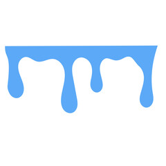 Abstract Liquid Drip Blue Splash Effect for Creative Designs