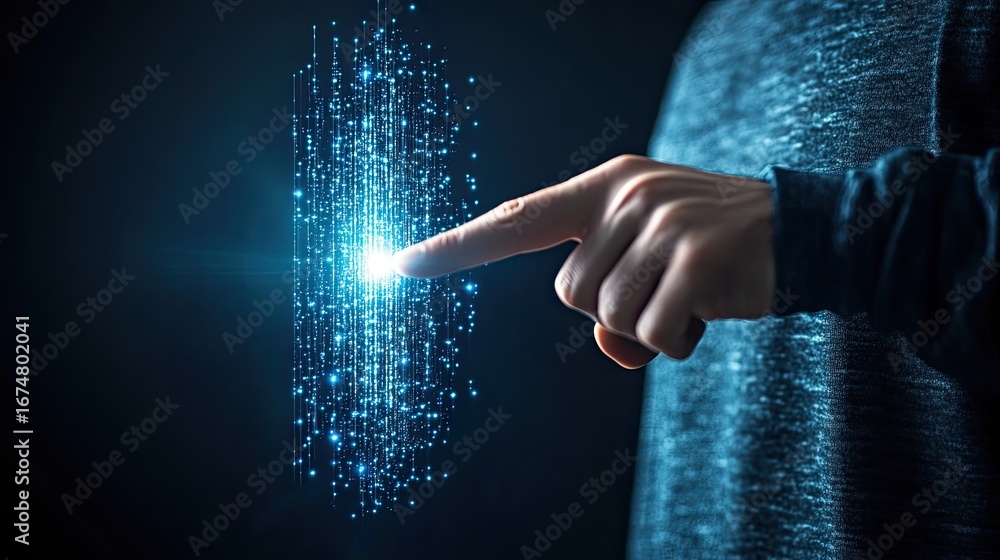 Poster abstract data stream and human interaction