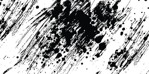 Tire tread marks, wheel textures, tire marks - car racing, motocross, drift, rally, off-road and others. Vector black isolated texture in grunge style with splashes. modern