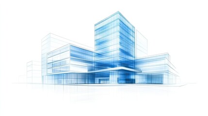 Obraz premium Modern glass and steel architecture design