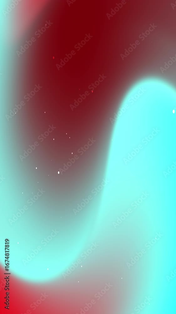 Poster abstract blurred gradient with red and cyan colors, suitable for backgrounds, web design, digital ar