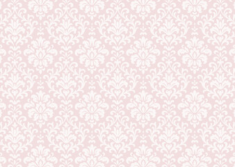 Elegant Seamless Damask Pattern Background 
