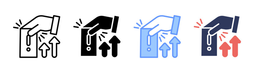 Intervention Icon Set Multiple Style Collection