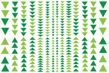 Lush Green Triangle Pattern Art