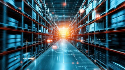 Automated warehouse logistics technology digital interface