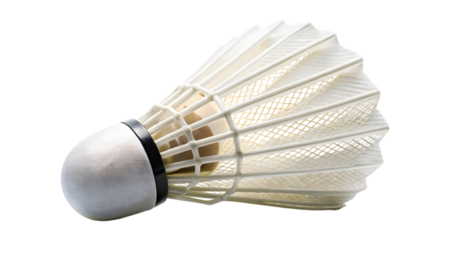 badminton shuttlecock isolated on white background