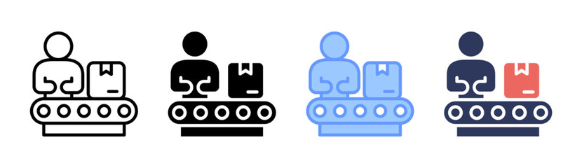 Workplace Skills Icon Set Multiple Style Collection