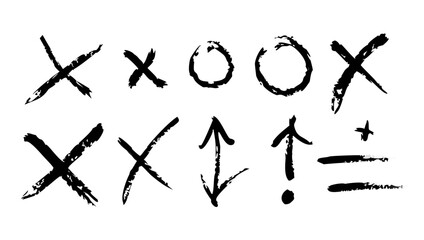 Grunge Brush Style Arrows scribble