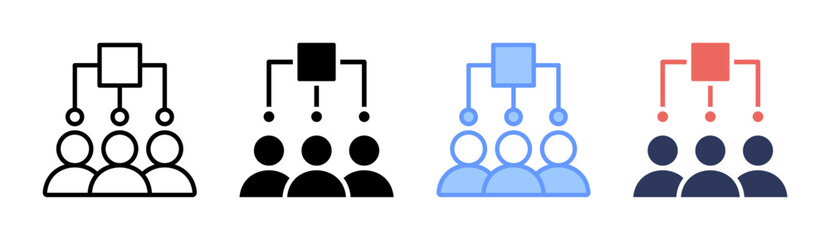 Leadership Icon Set Multiple Style Collection