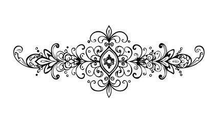 Ornate Floral Earring Design with Swirls jewelry intricate