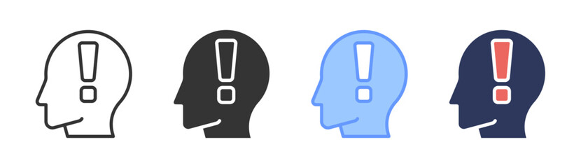 Threat Awareness Icon Set Multiple Style Collection