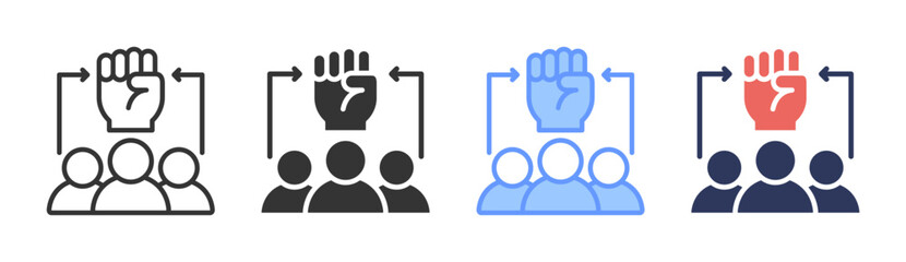 Strategic Planning Icon Set Multiple Style Collection