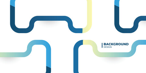 Obraz premium Blue and Green Pipes Abstract Background