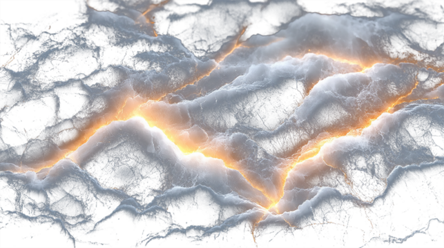 Transparent background with magical swirl and particle trail