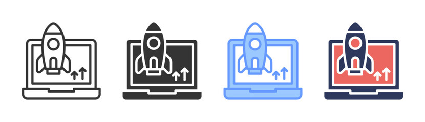 Deployment Icon Set Multiple Style Collection
