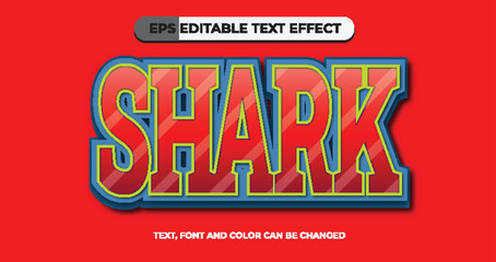 Shark Editable Text Effect