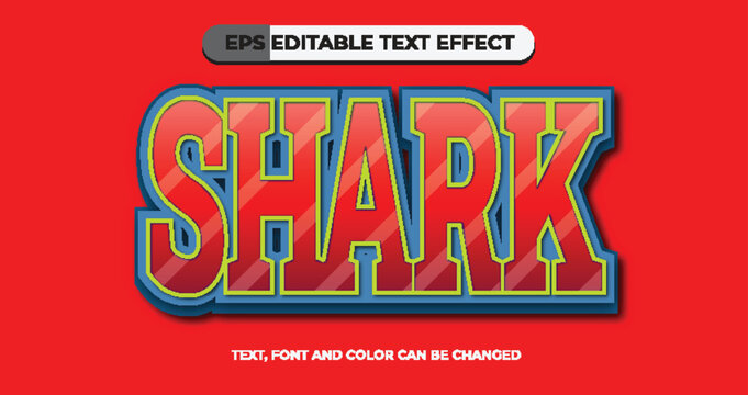 Shark Editable Text Effect