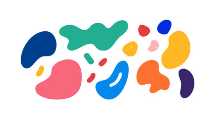 Colorful Organic Shapes abstract blob