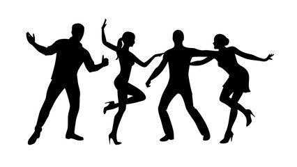 Diverse group dancing joyfully people celebration