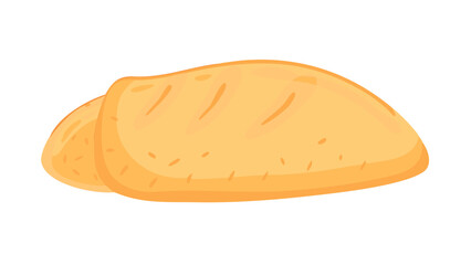 Golden bread slices baked goods food