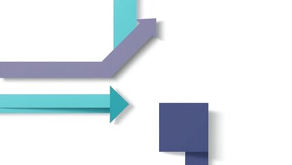 An abstract business concept with geometric shapes, symbolizing modern corporate strategy and clarity.